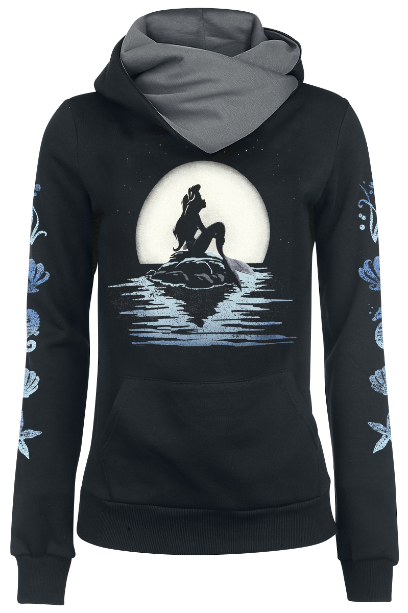 The Little Mermaid - Moonshine - Girls hooded sweatshirt - black-grey image