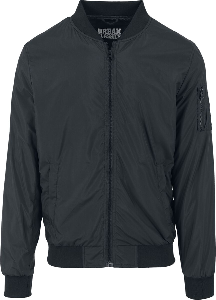 Urban Classics  Bomber Jacket - Light Bomber Jacket - for Men - black
