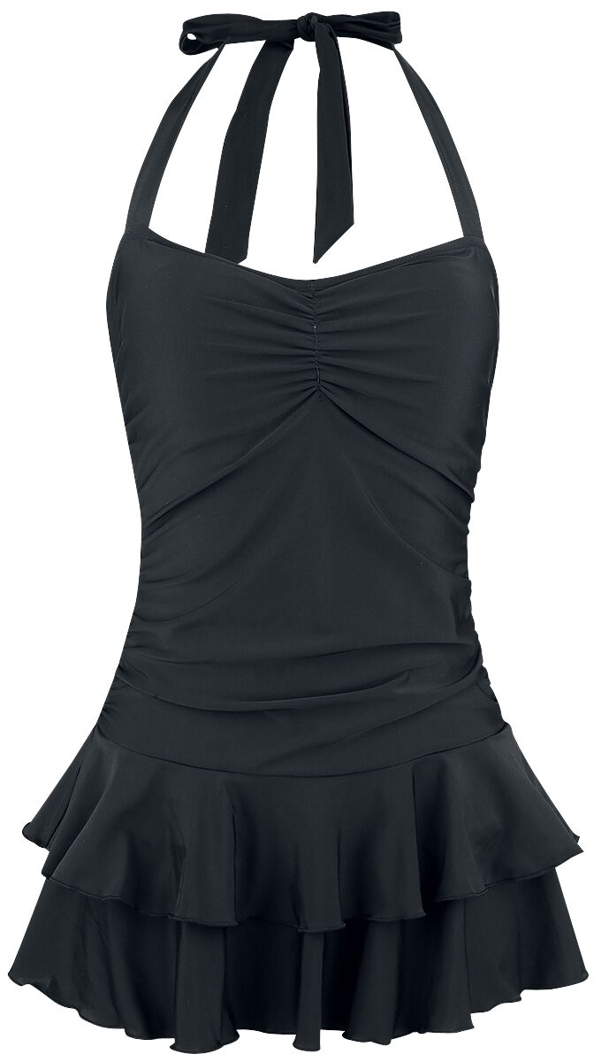 Pussy Deluxe Lovely Chic Swimsuit Badekleid schwarz  - Onlineshop EMP