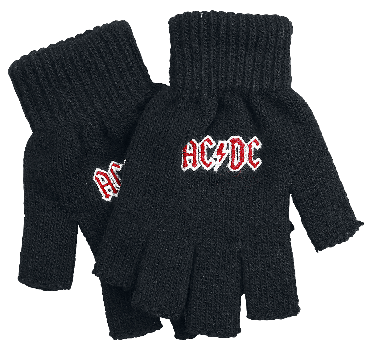 AC/DC  Fingerless gloves - Logo - black - ACDC Fingerless gloves