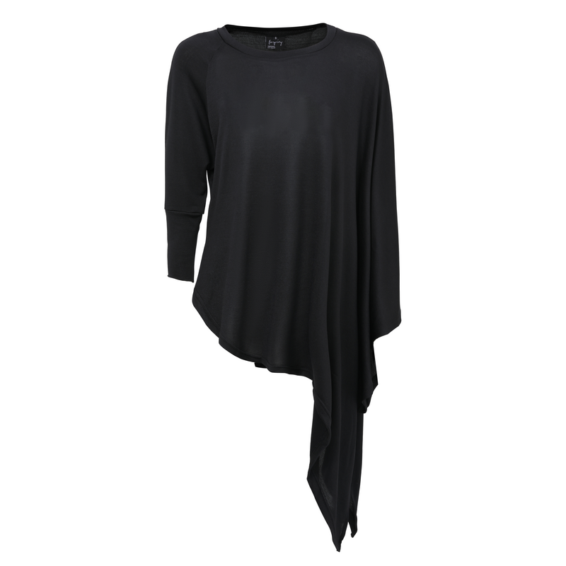 Bluza  z Forplay - Knitted Asymmetric Sweater - Kobiety - czarny