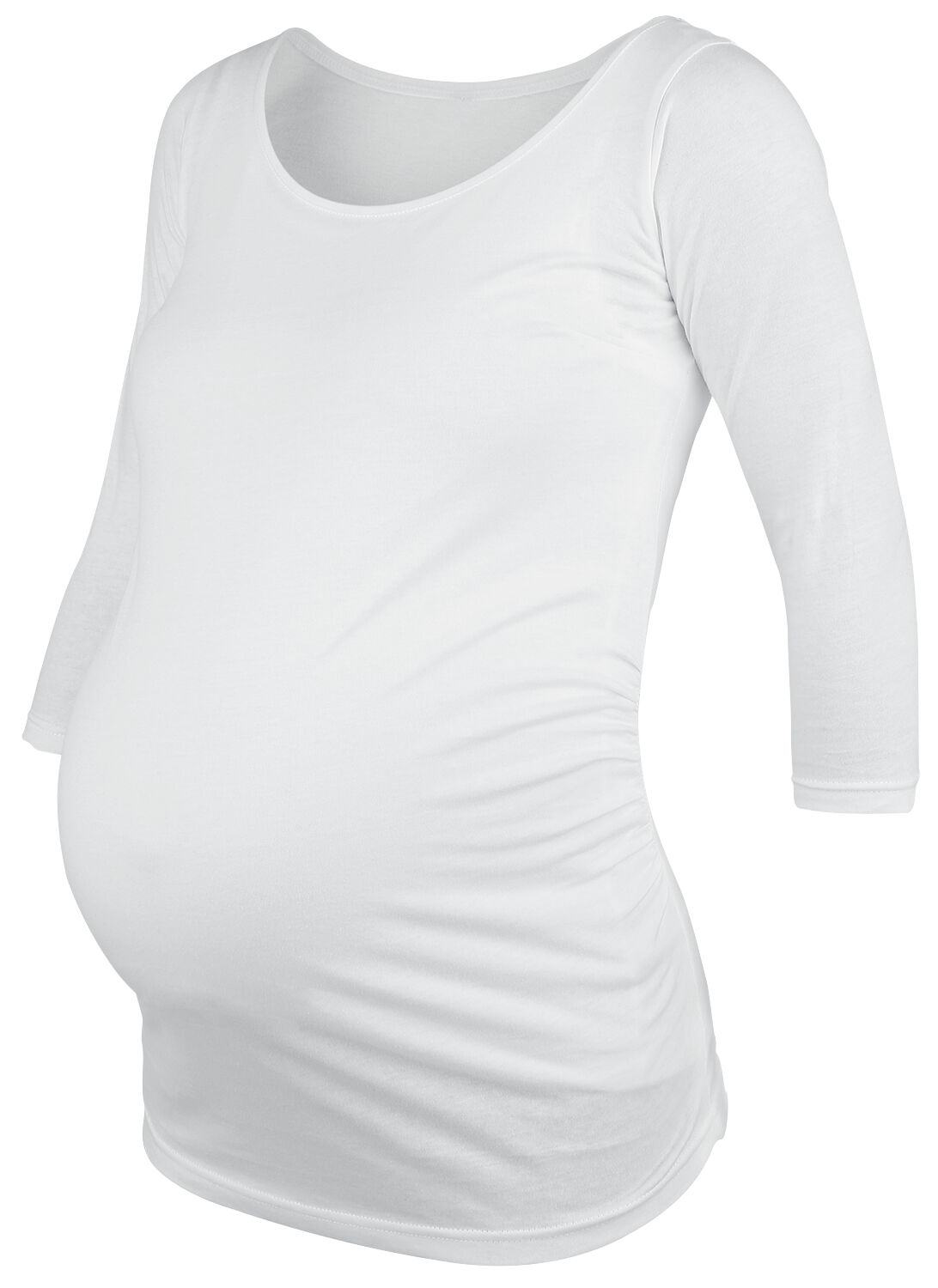 Umstandsmode Longsleeve Langarmshirt weiß in XL