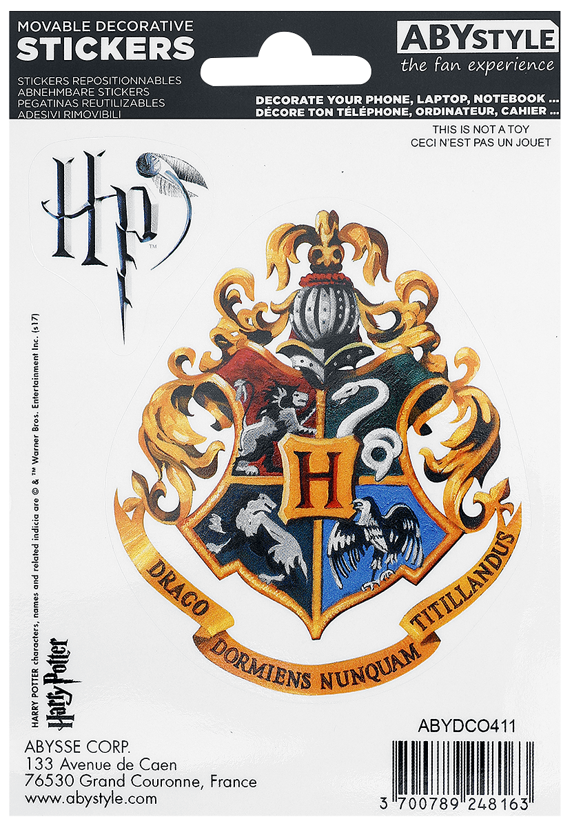 Harry Potter - Hogwarts Houses - Aufkleber-Set - multicolor