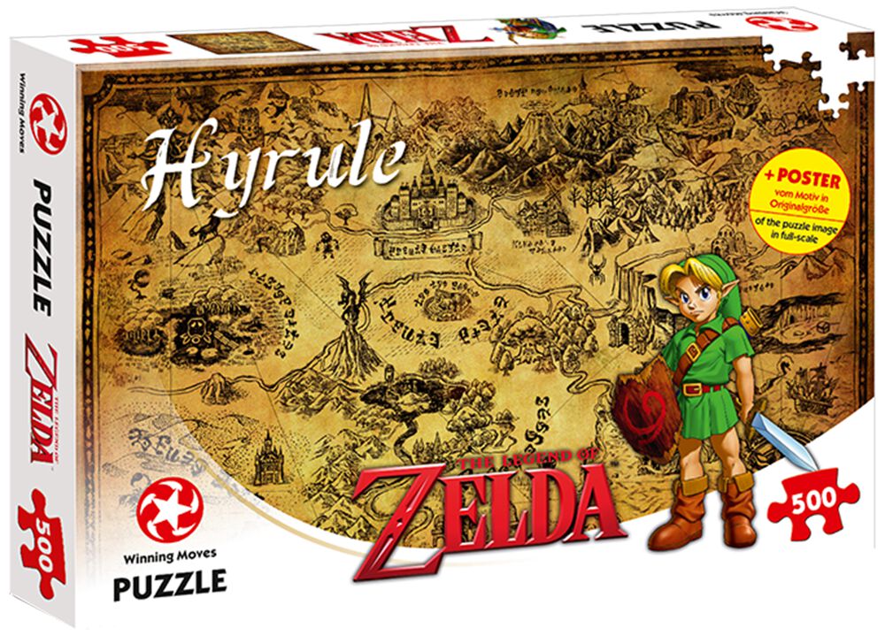 The Legend Of Zelda Hyrule Field (500 Pieces) Puzzle multicolor
