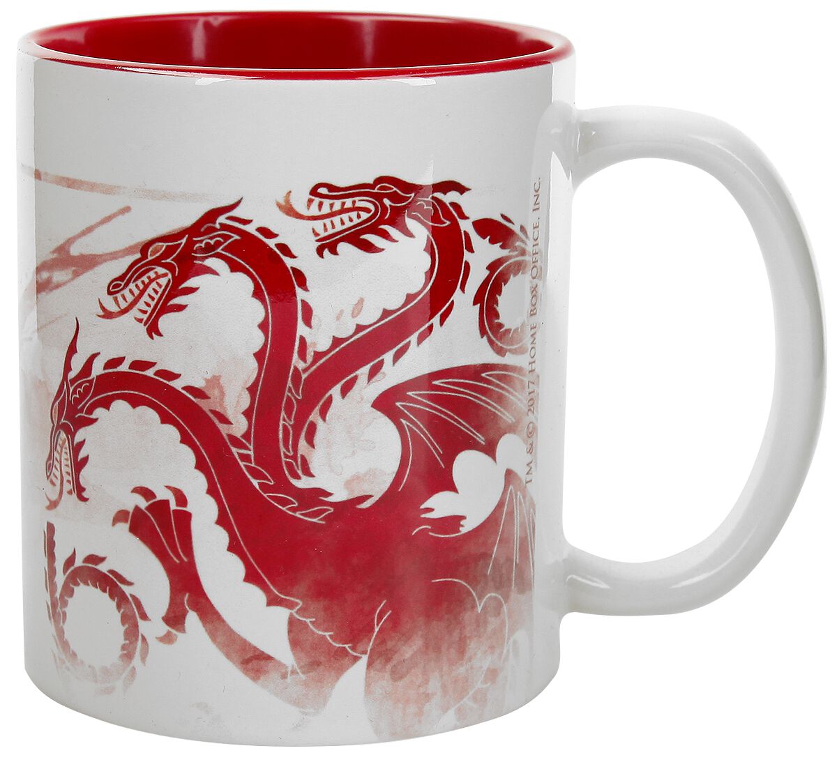 Game Of Thrones Targaryen - Roter Drache Becher weiß rot ABYMUG384
