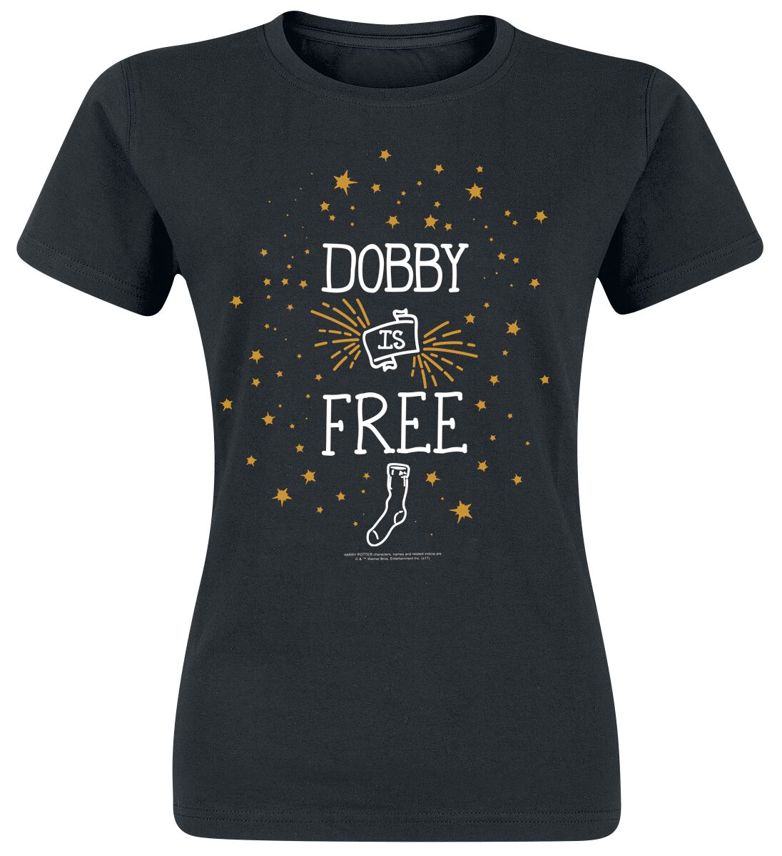 Harry Potter Dobby Is Free T-Shirt black