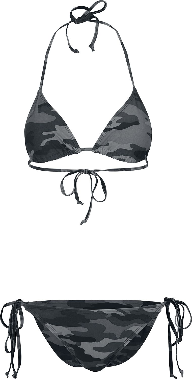 Urban Classics Ladies Camo Bikini Bikini Set darkcamo  - Onlineshop EMP