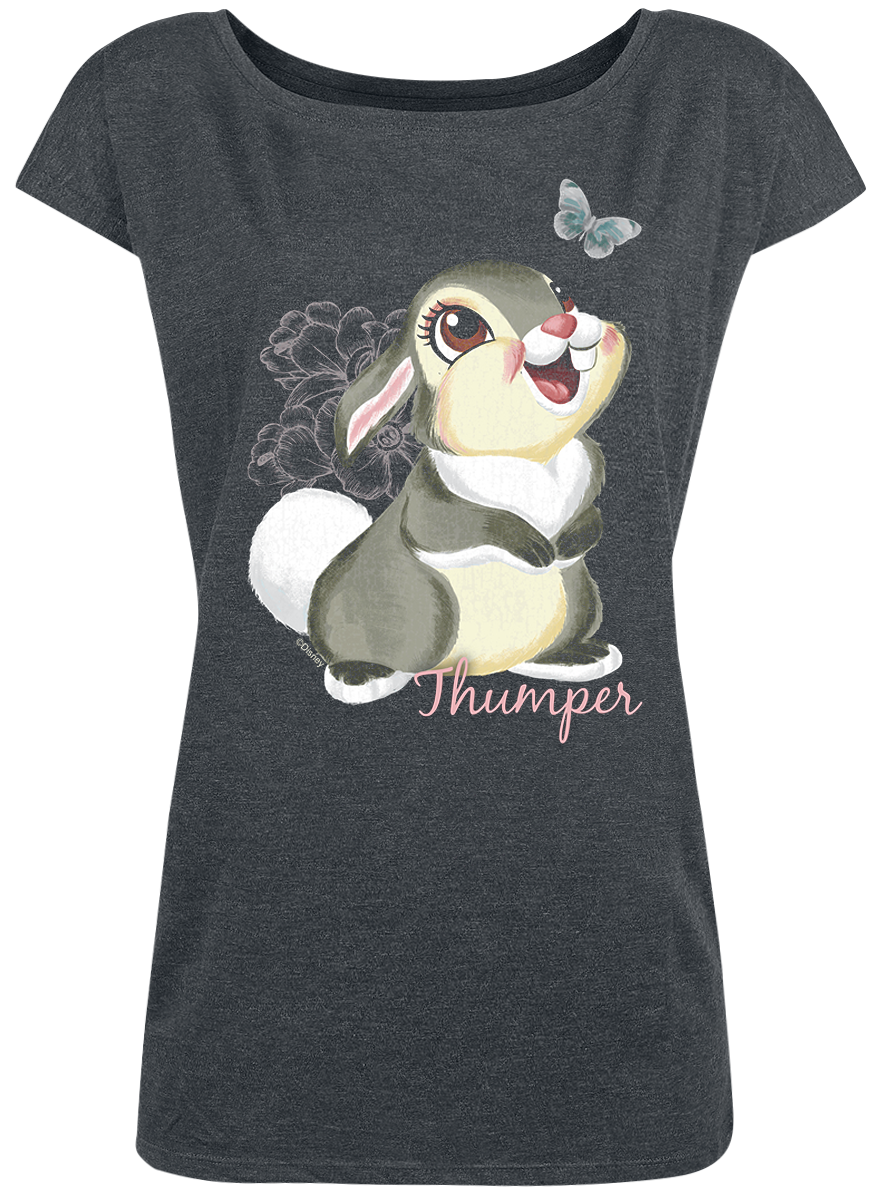 Bambi Klopfer T-Shirt grau meliert