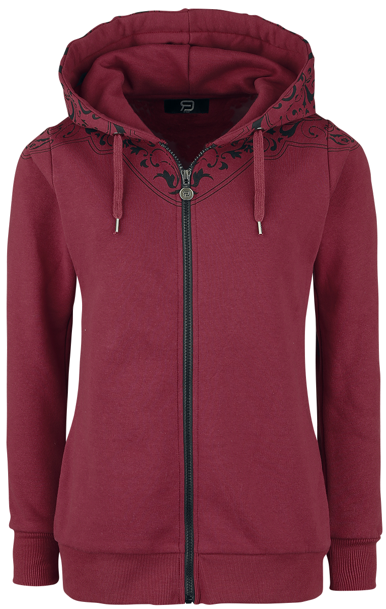 RED by EMP - Freaking Out Loud - Girls hooded zip - dark red image