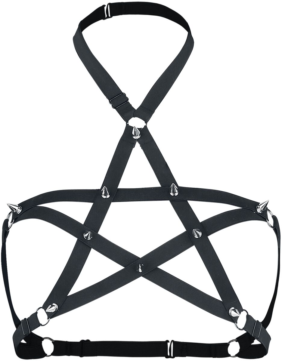 Jawbreaker Gothic Harness für Damen schwarz  - Onlineshop EMP