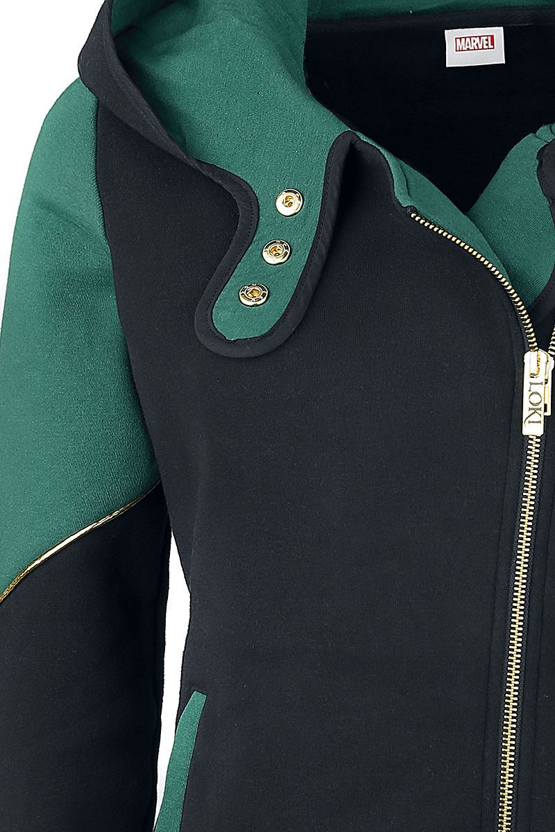 Loki Cosplay Kapuzenjacke multicolor