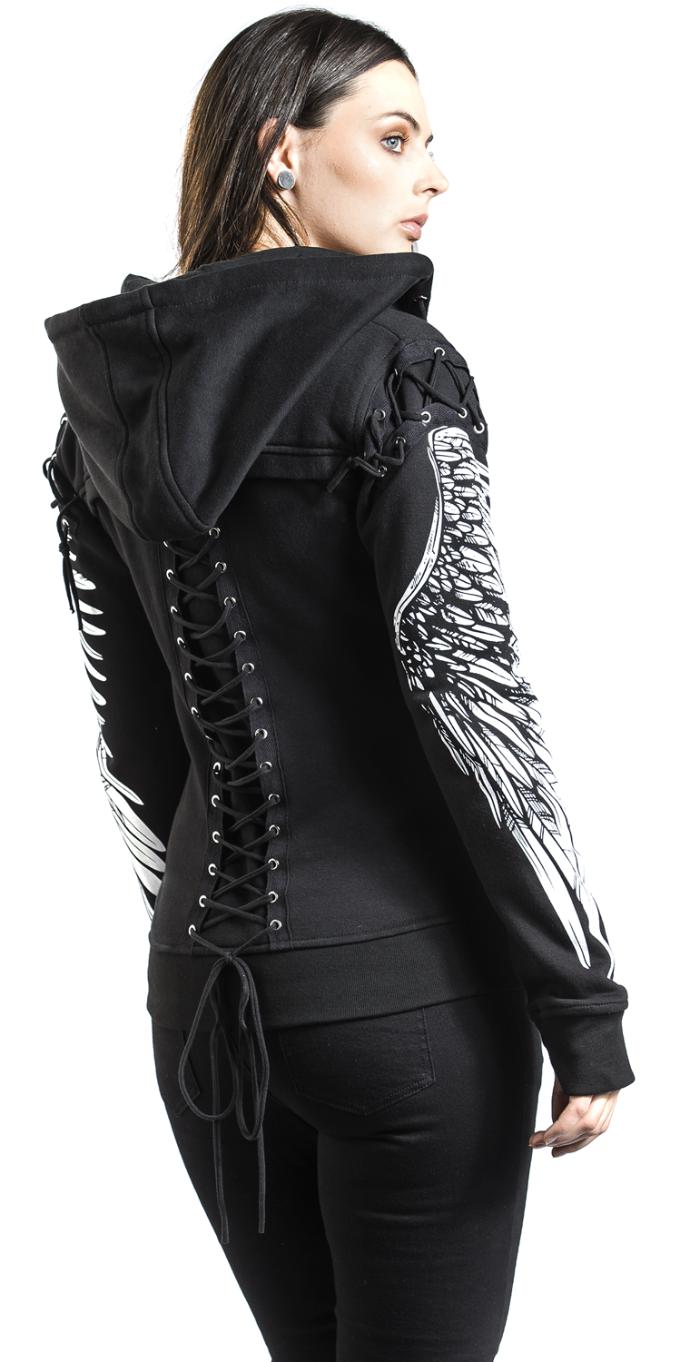 Poizen Industries Elora Hood Kapuzenjacke schwarz - 24.62% Rabatt