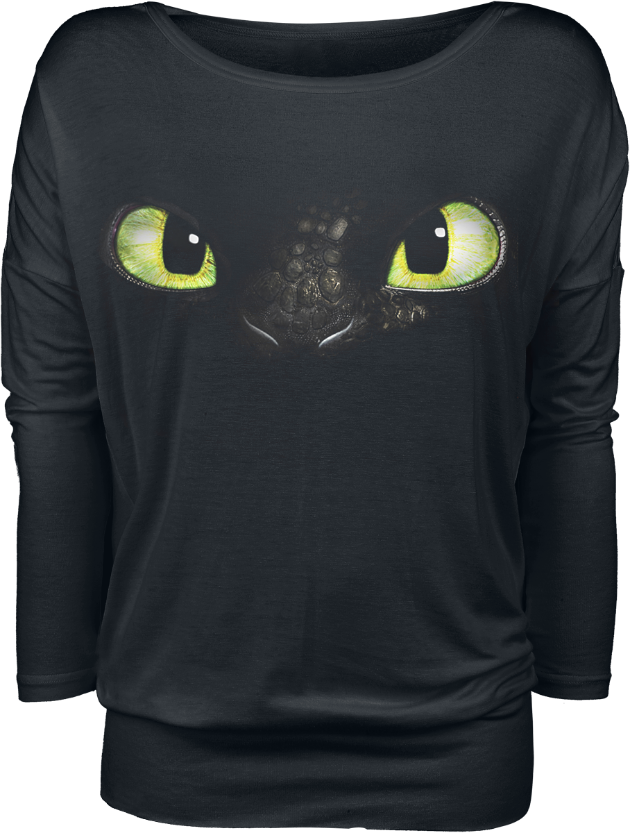 Drachenzähmen leicht gemacht Ohnezahn Langarmshirt schwarz