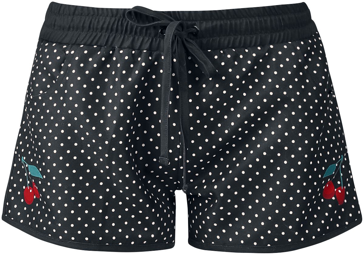 Pussy Deluxe Minimal Dots Girl Boardshorts Badeshort schwarz weiß  - Onlineshop EMP