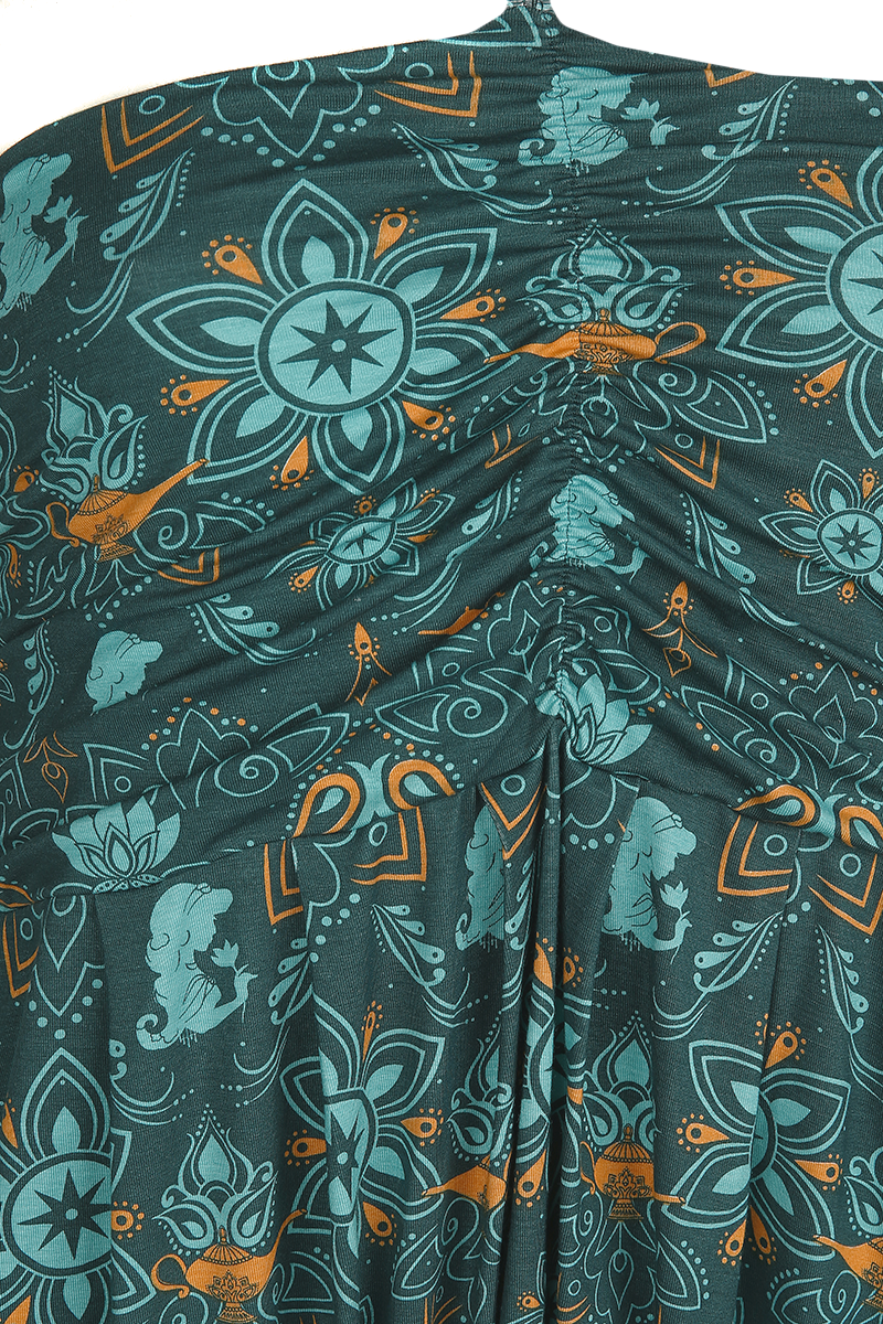 Aladdin Arabische Nächte Jumpsuit grün dunkelgrün