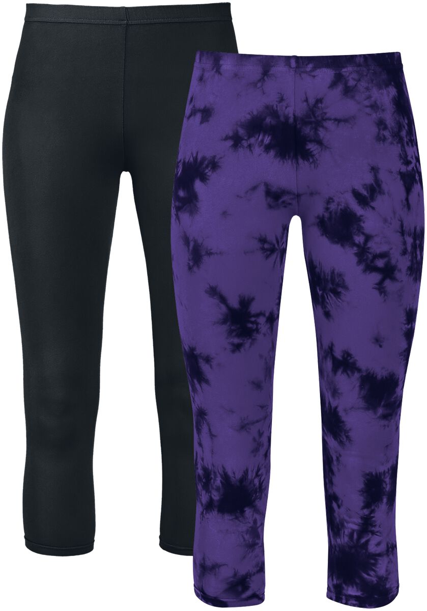 Gothicana by EMP Made For Double Comfort Leggings black lilac