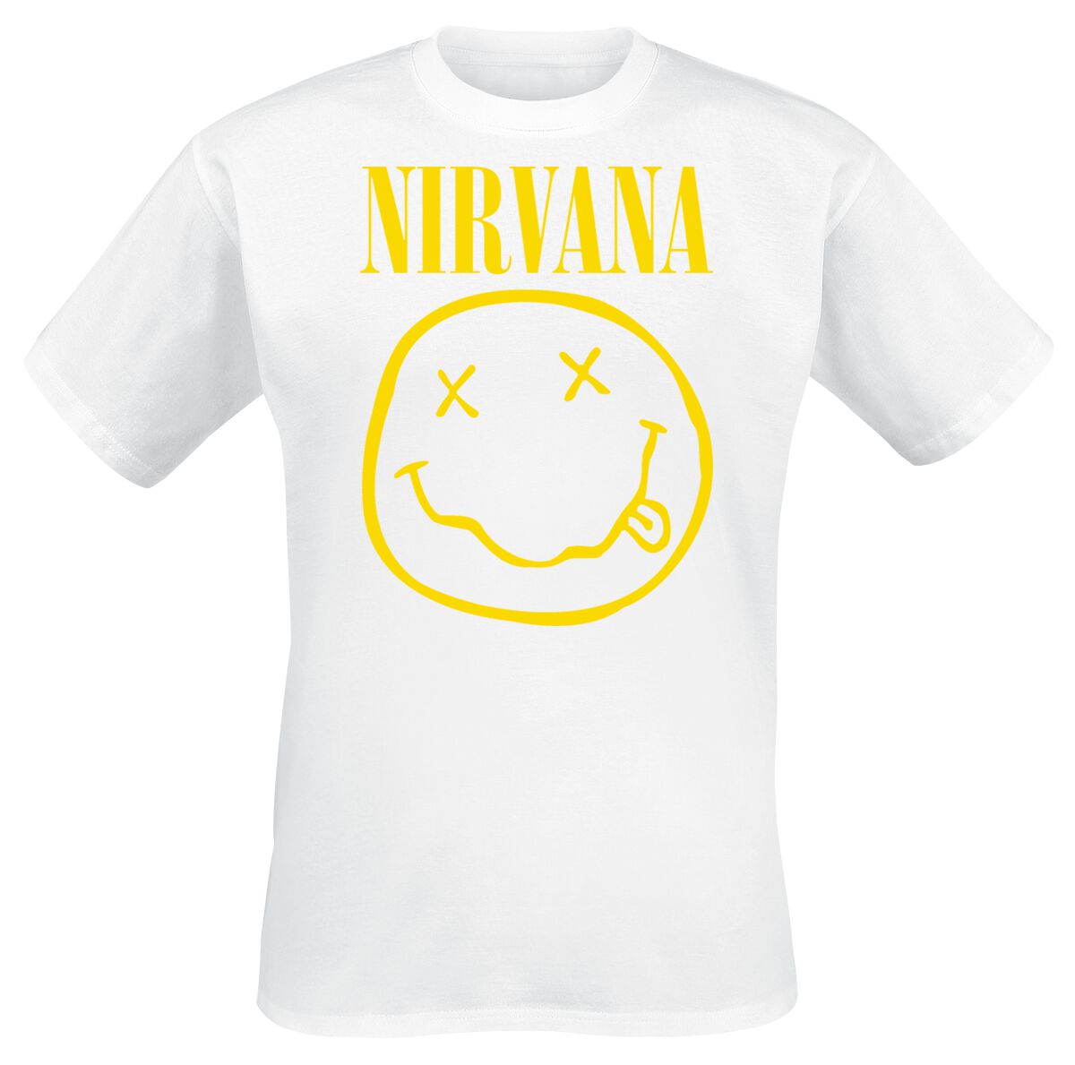 Nirvana Yellow Smiley T-Shirt white