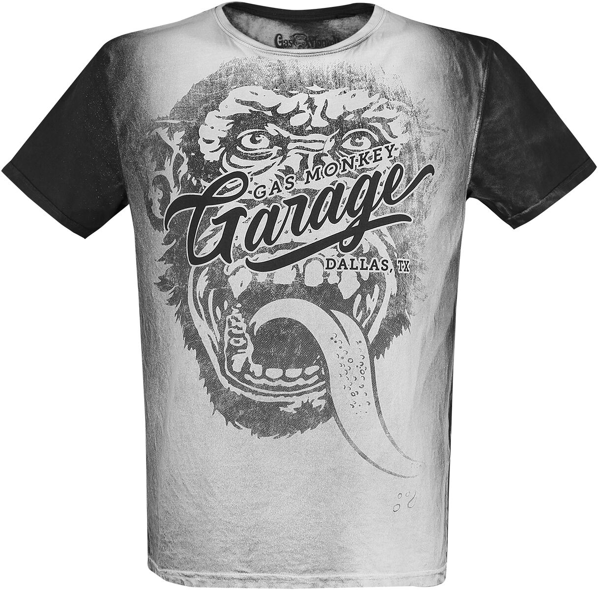 Gas Monkey Garage Big Face T-Shirt grey black