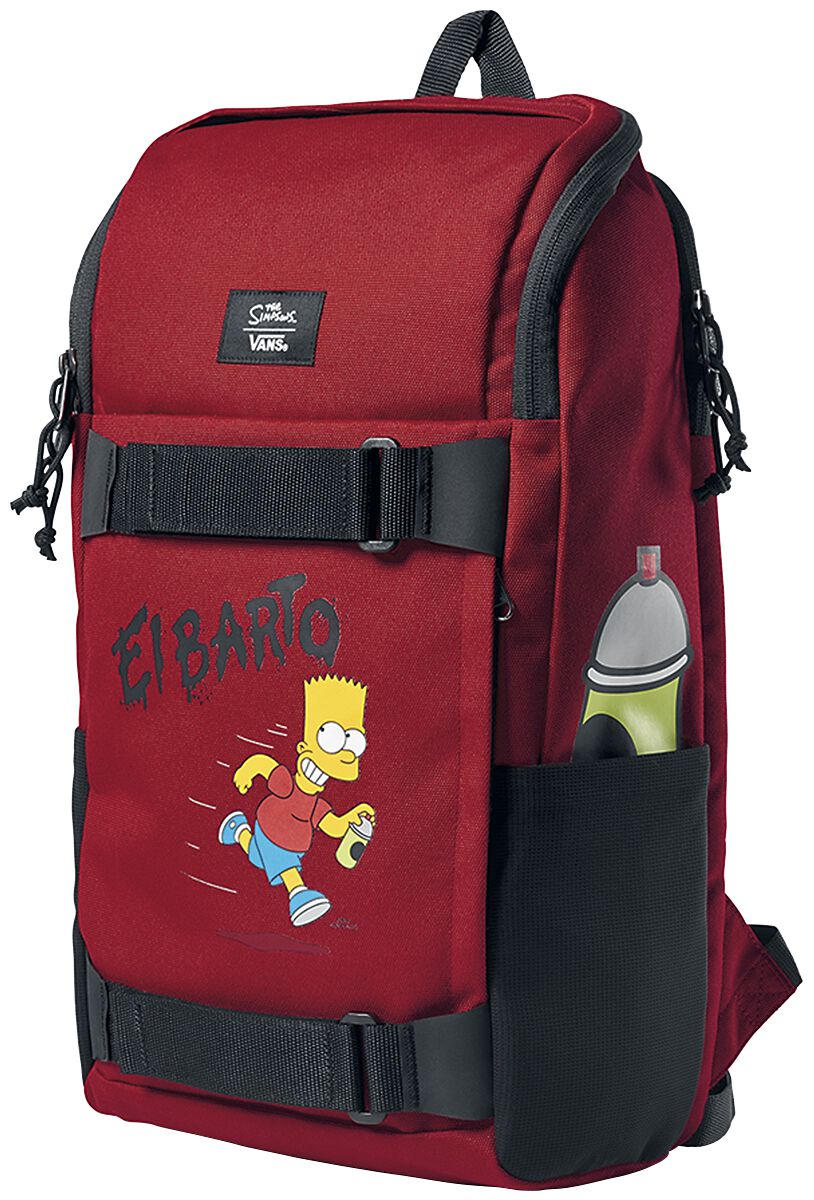 Vans The Simpsons - Obstacle Skatepack - El Barto Backpack red black