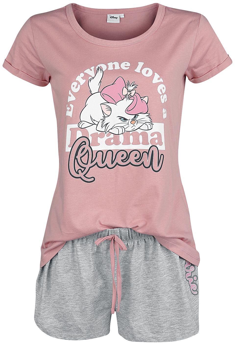 Image of Aristocats Marie - Drama Queen Pyjama pink/weiß