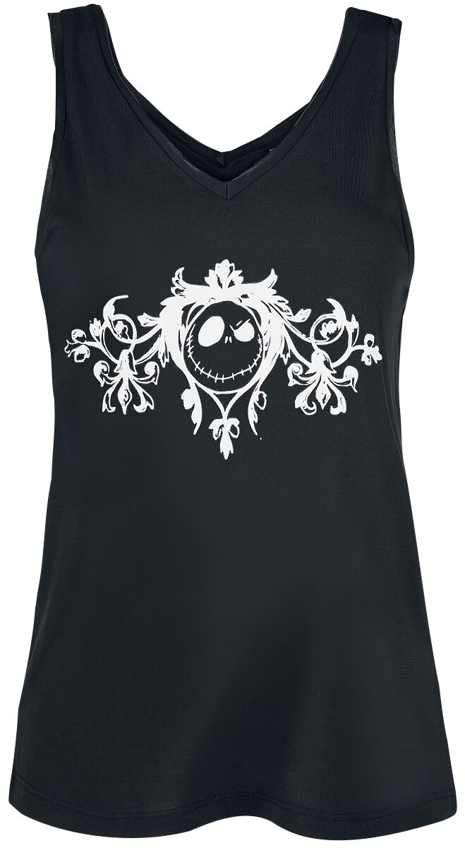 The Nightmare Before Christmas Jack Skellington – Kings Face Top schwarz The Nightmare Before Christmas Jack Skellington – Kings Face Top schwarz