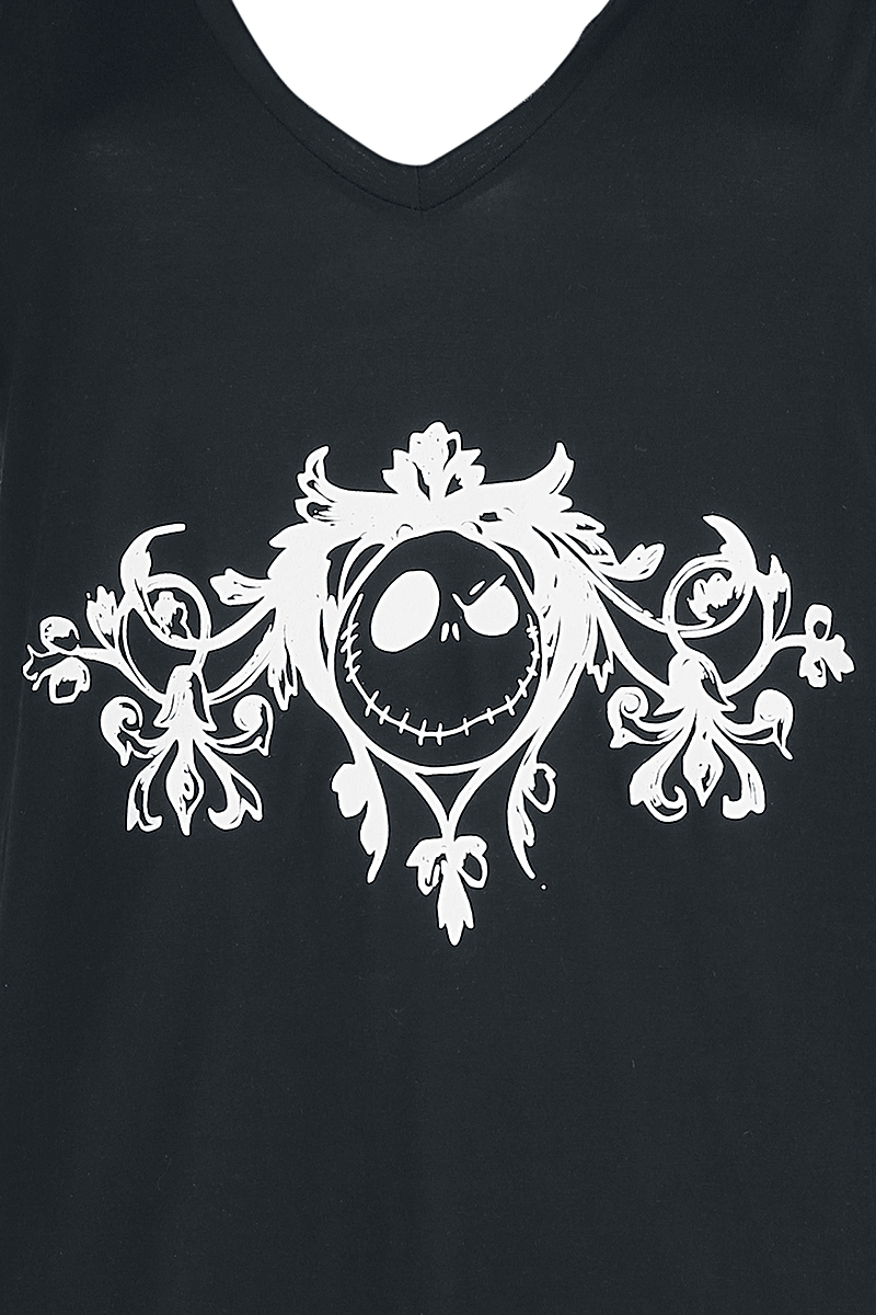 The Nightmare Before Christmas Jack Skellington - Kings Face Top schwarz