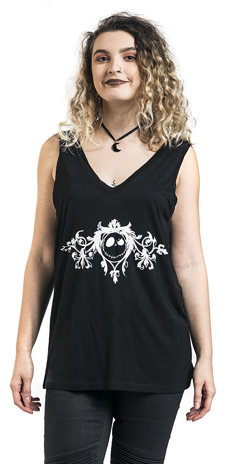 The Nightmare Before Christmas Jack Skellington - Kings Face Top schwarz