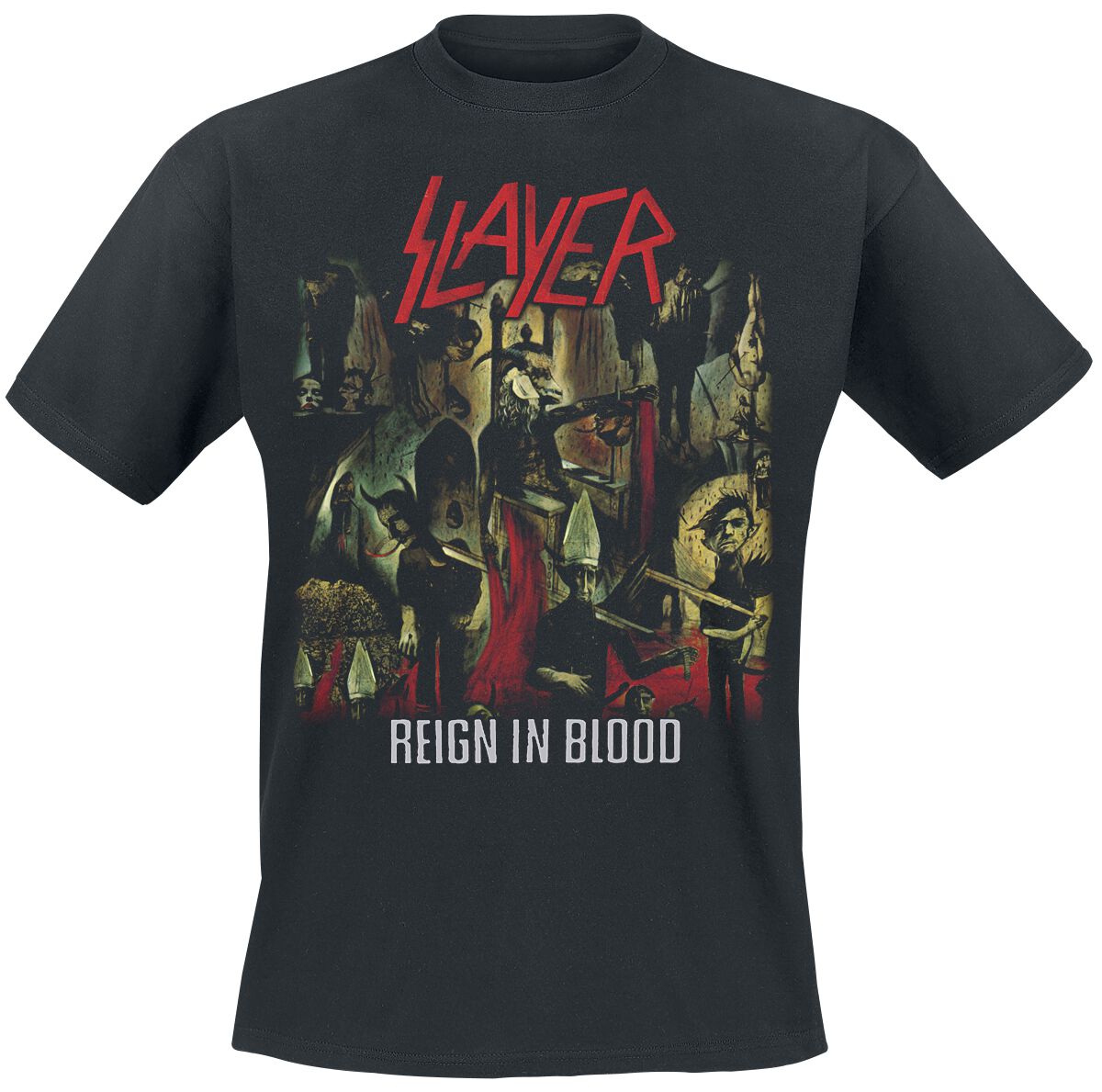 Slayer T-Shirt - Reign In Blood - S bis XXL - für Männer - Größe S - schwarz  - Lizenziertes Merchandise!