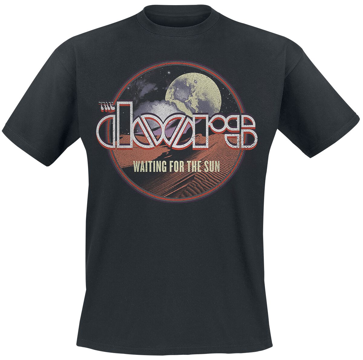 The Doors T-Shirt - Waiting For The Sun - S bis XXL - für Männer - Größe XL - schwarz  - Lizenziertes Merchandise!