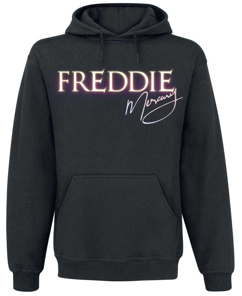 Queen Kapuzenpullover - Freddie Mercury - Freddie Crown - S bis M - für Männer - Größe S - schwarz  - Lizenziertes Merchandise!