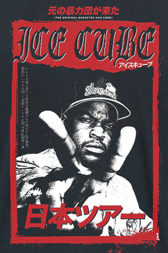 Ice Cube Kanji Peace T-Shirt schwarz