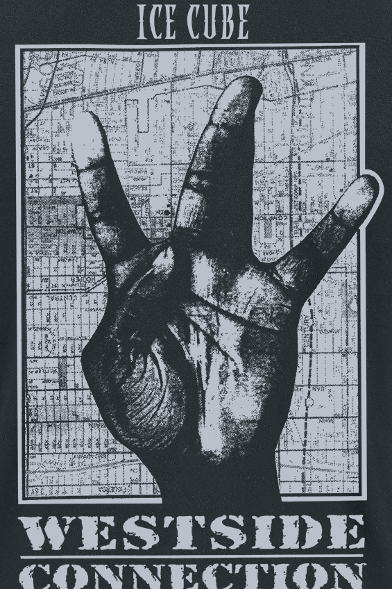 Ice Cube T-Shirt - Westside Connection - S bis XXL - für Männer - Größe S - schwarz  - Lizenziertes Merchandise!