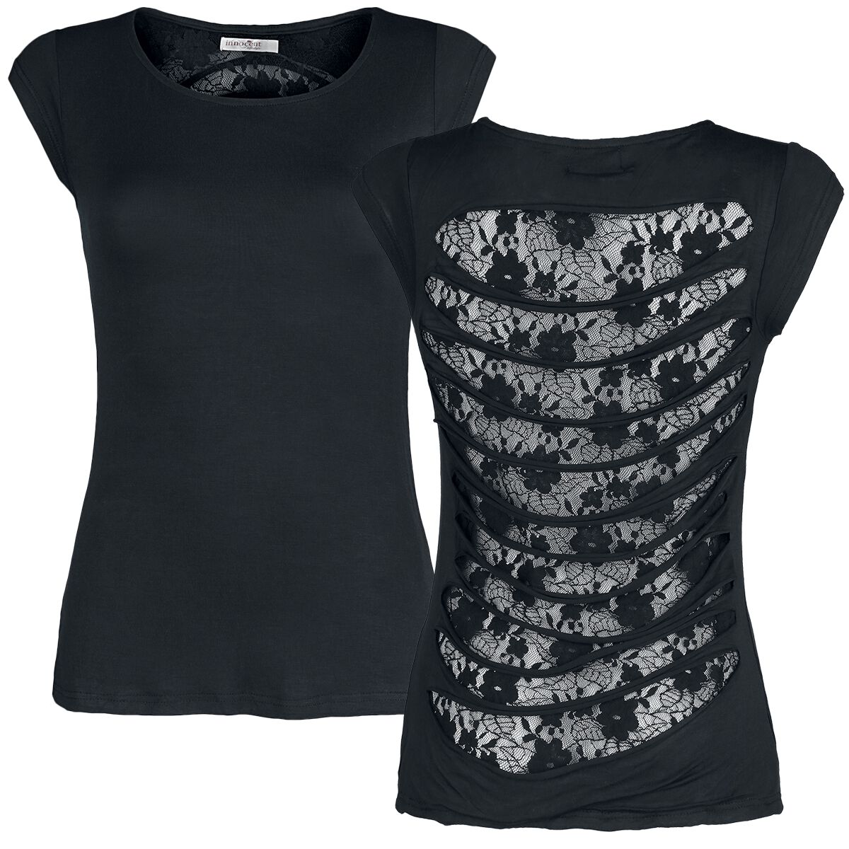 Innocent T-Shirt - Fade Top - S bis XL - für Damen - Größe S - schwarz