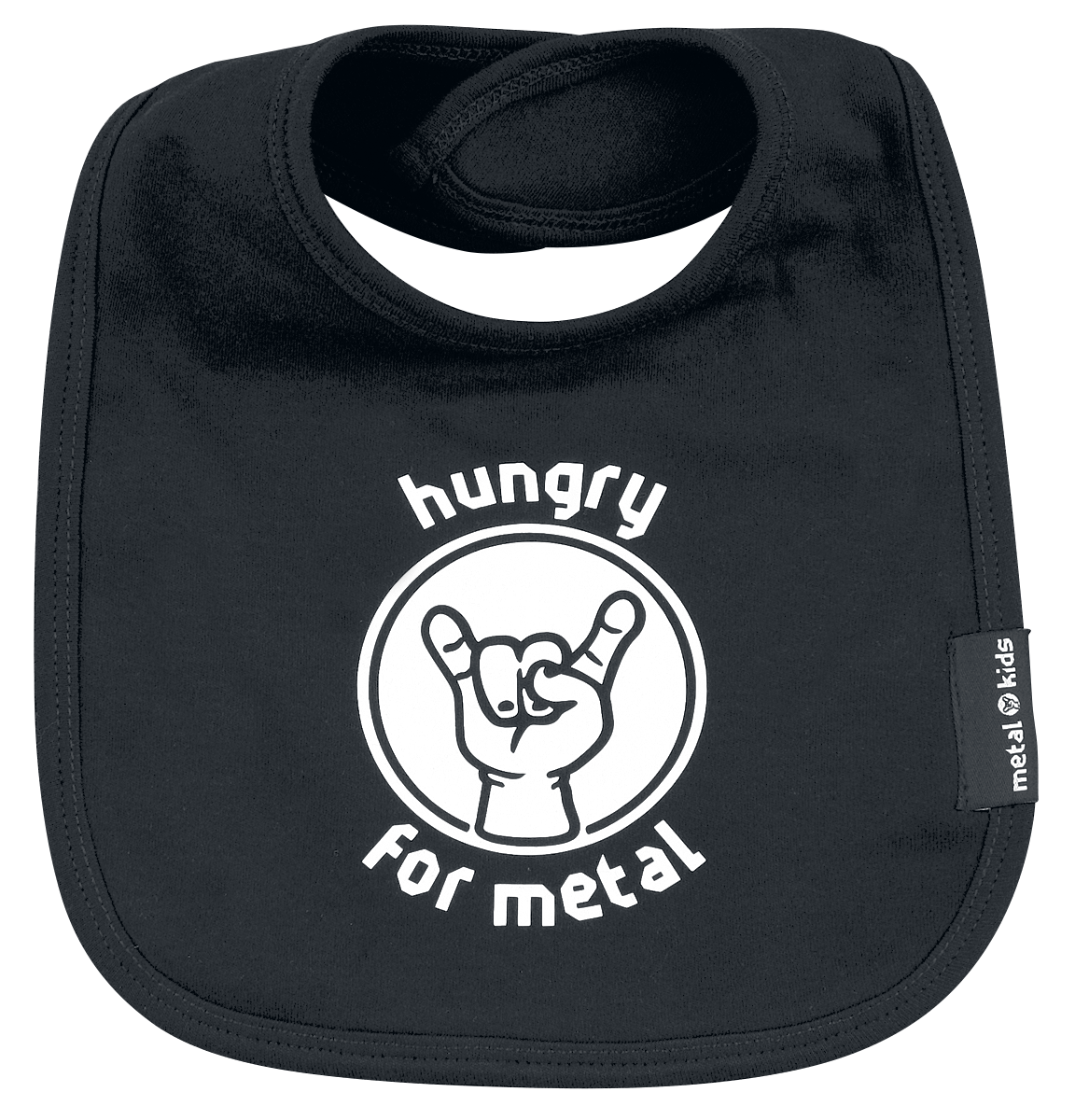 Sprüche - Metal Kids - Hungry For Metal - Lätzchen - schwarz