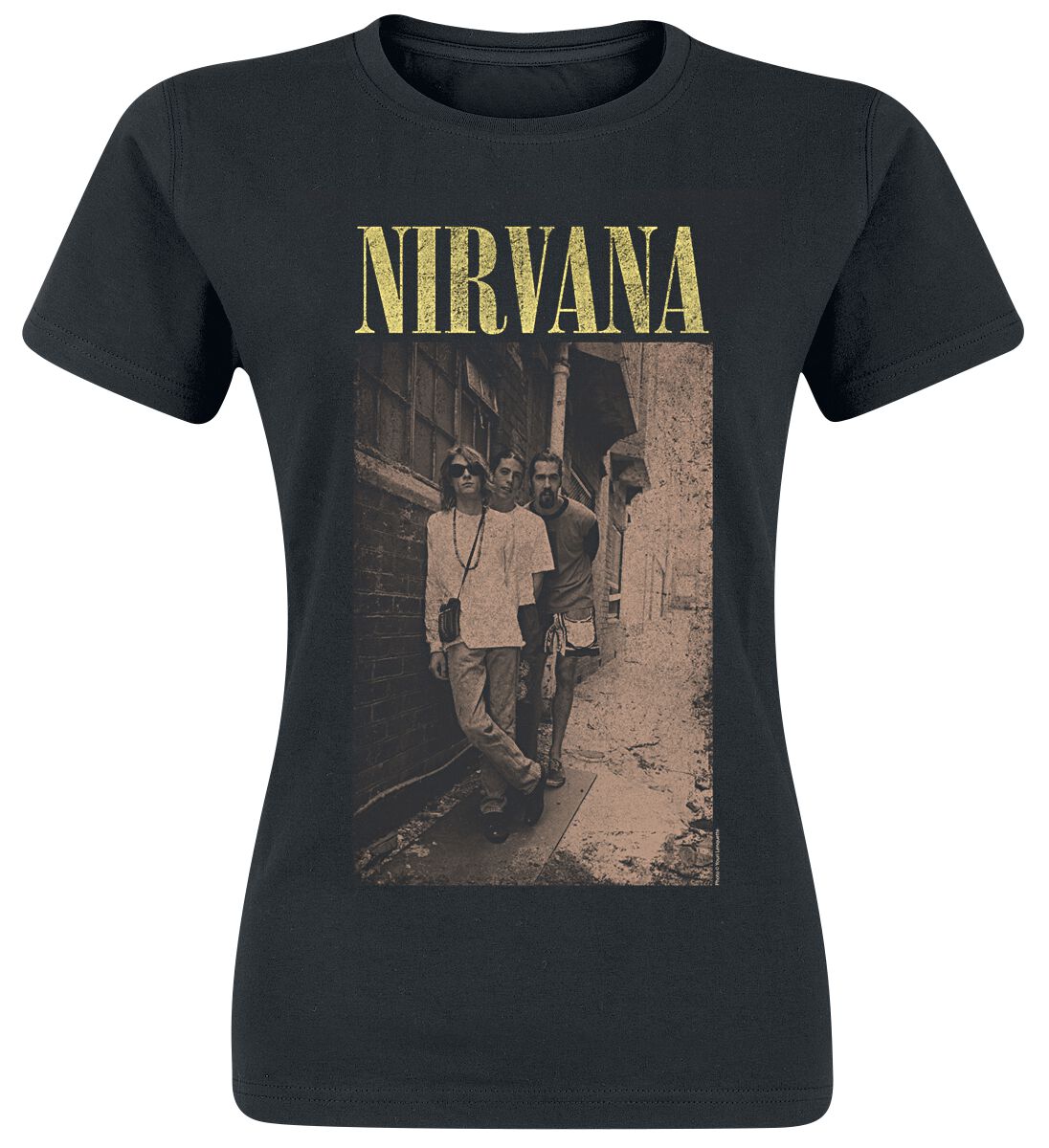 T-Shirt Manches courtes de Nirvana - Alleyway - S à XXL - pour Femme - noir