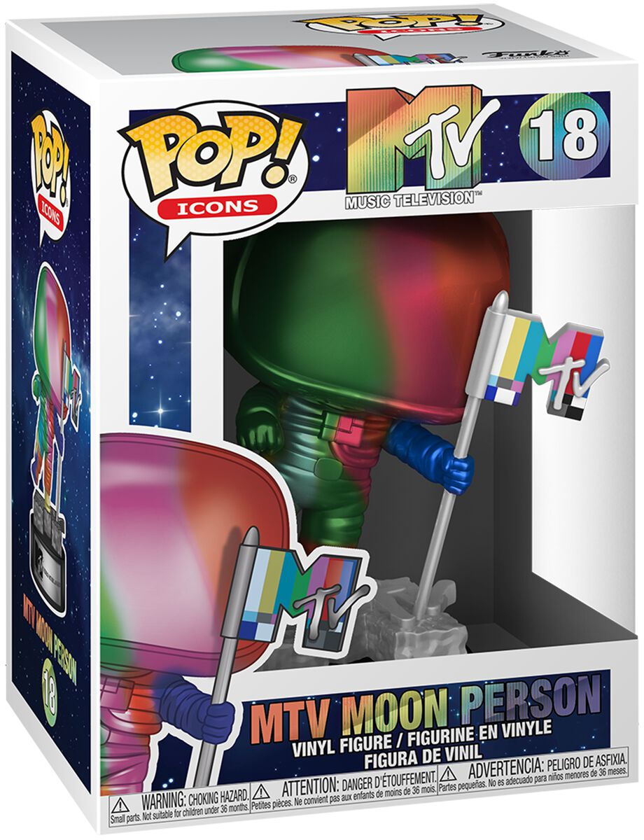 Funko Pop! POP Ad Icons: MTV - Moon Person Vinyl Figure 18 Funko Pop! multicolor