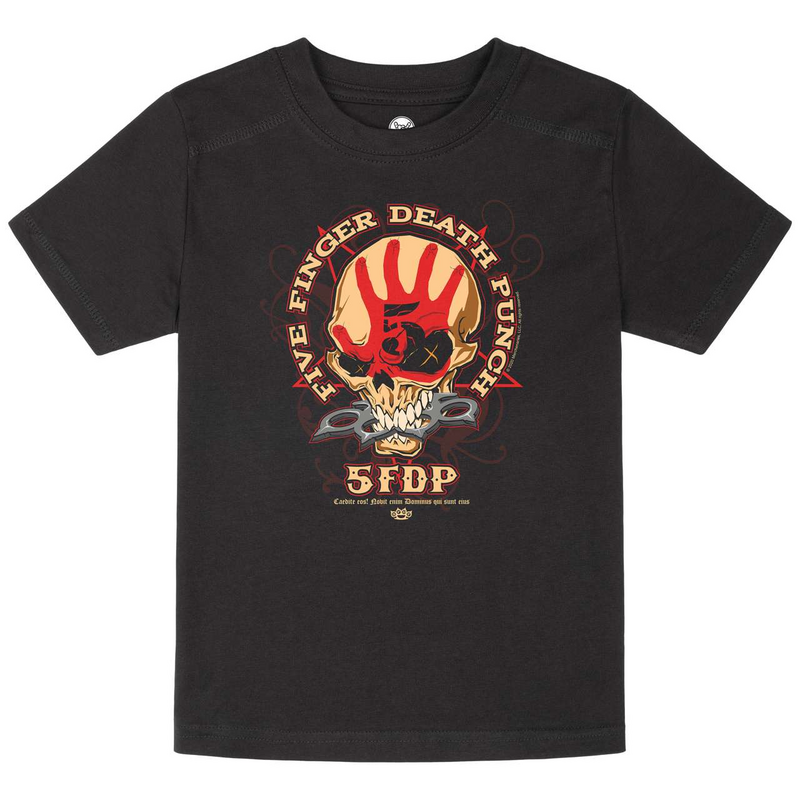 Five Finger Death Punch  T-Shirt - Metal-Kids - Knucklehead Kids - for Children - black
