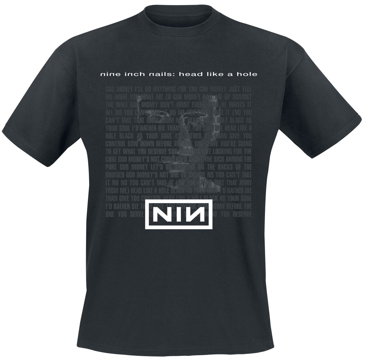 Nine Inch Nails Head Like A Hole T-Shirt black