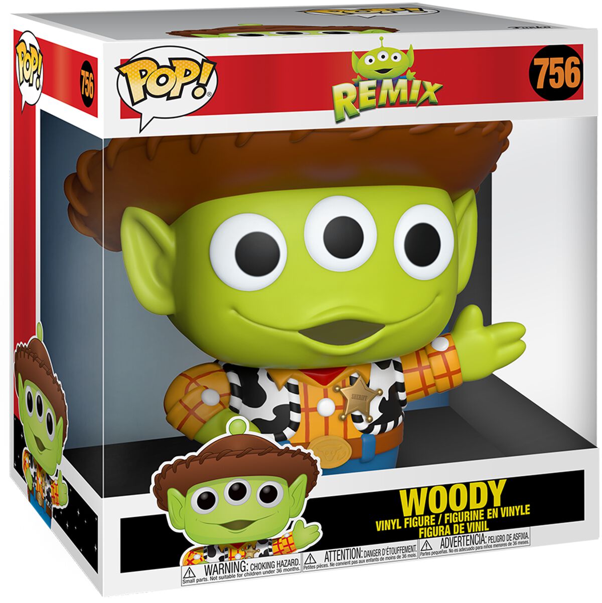 Toy Story Alien As Woody - (Life Size) Vinyl Figure 756 Funko Pop! multicolor - Image 1