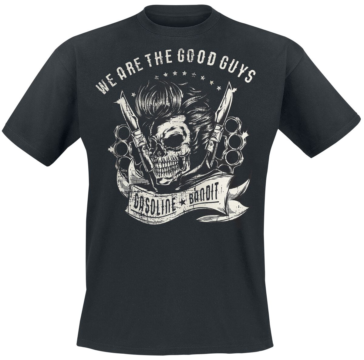 Gasoline Bandit - Rockabilly T-Shirt - We Are The Good Guys - S bis XXL - für Männer - Größe M - schwarz