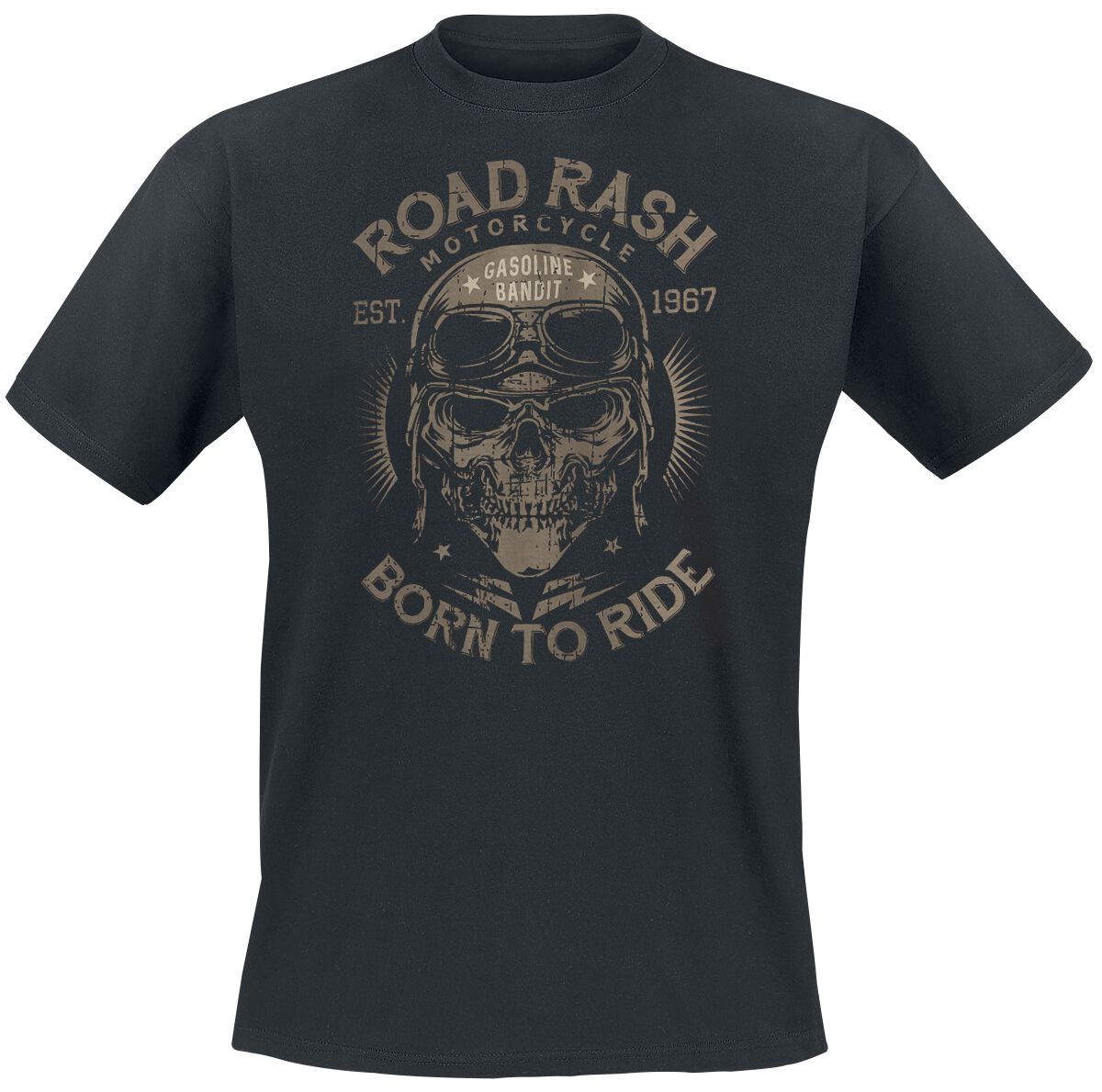 Gasoline Bandit - Rockabilly T-Shirt - Road Rash - S bis XXL - für Männer - Größe M - schwarz