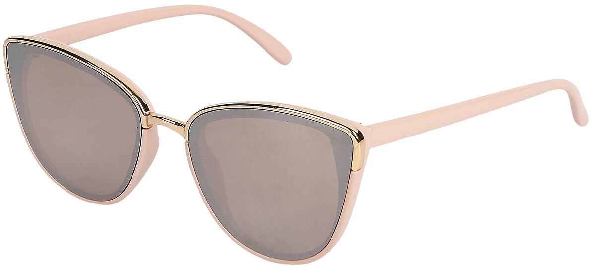 Cat Eye bei EMP - Cat Eye Rosé-Gold Sonnenbrille für Damen in den Größen Onesize verfügbar. Farbe: rosé,  Hauptmaterial: Kunststoff. - 0