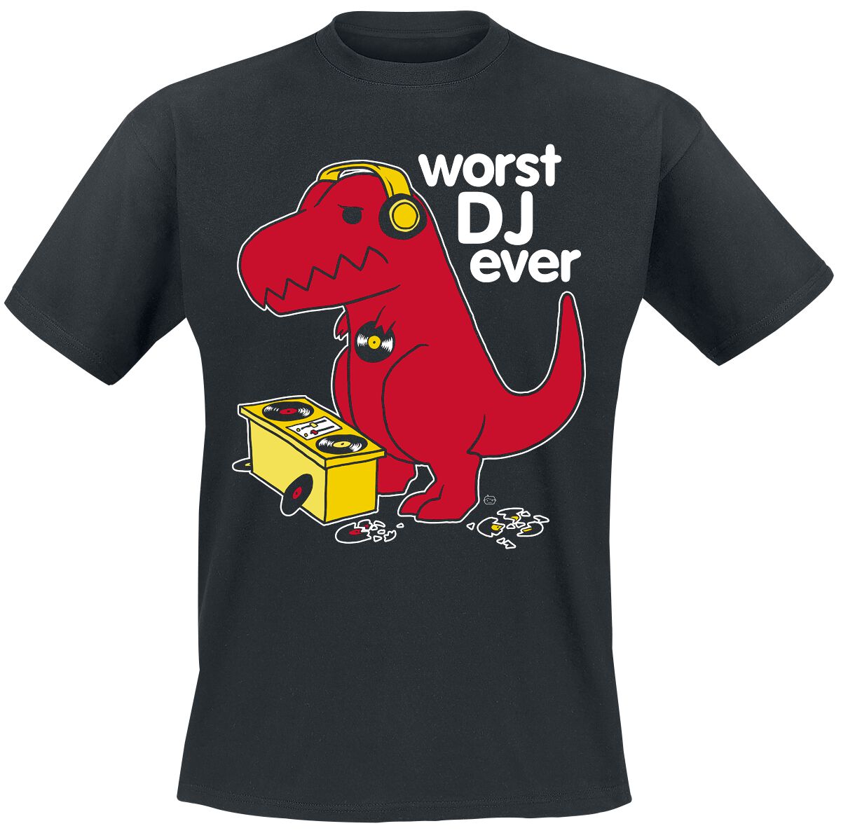 Goodie Two Sleeves Worst DJ Ever T-Shirt black