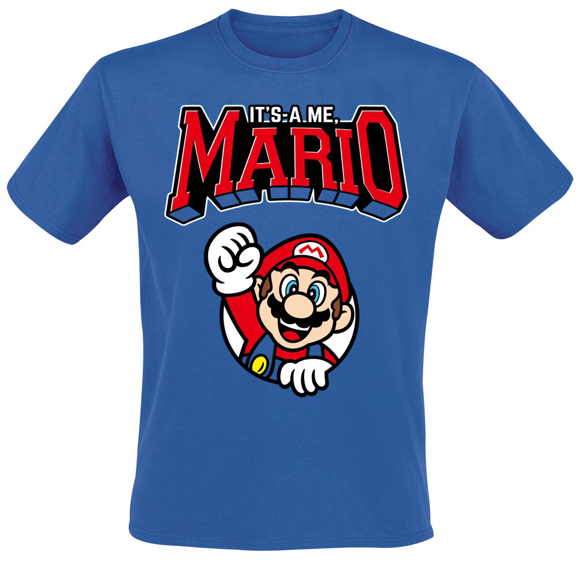 Image of T-Shirt Gaming di Super Mario - Varsity - S a L - Uomo - blu