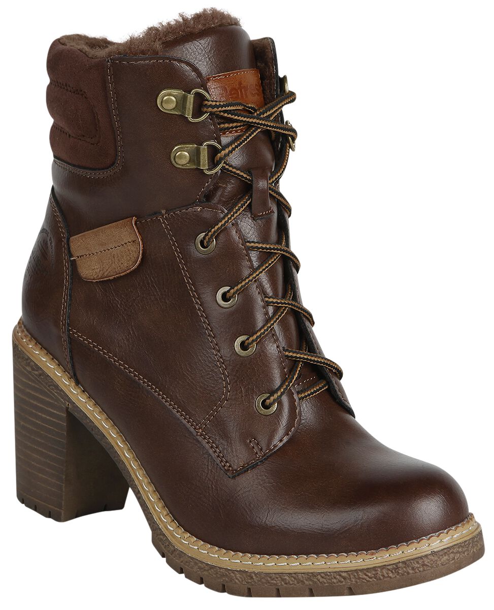 Refresh Brown Ankle Boot Laced Boots brown