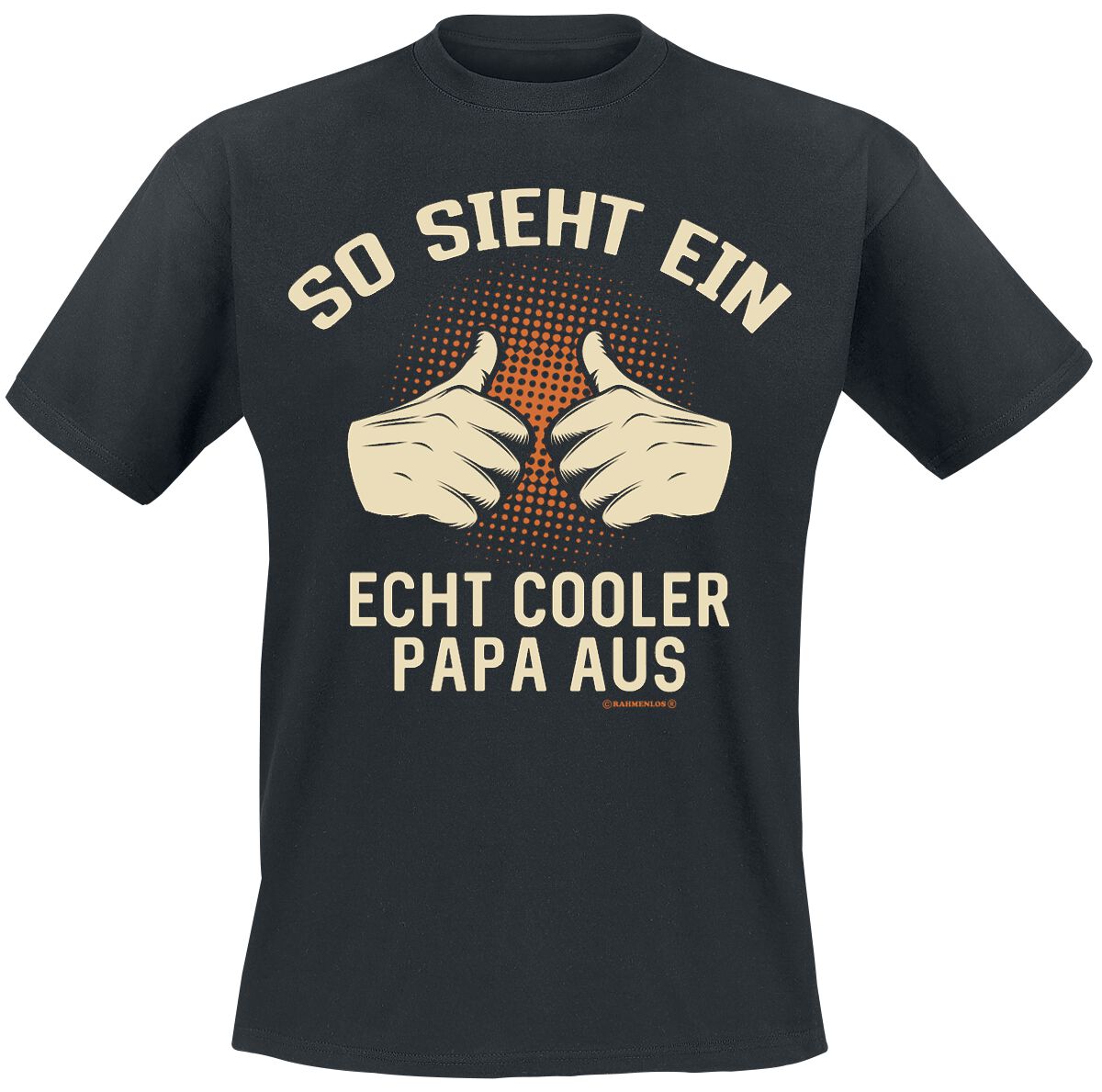 Familie & Freunde T-Shirt - So sieht ein echt cooler Papa aus - 4XL - für Männer - Größe 4XL - schwarz