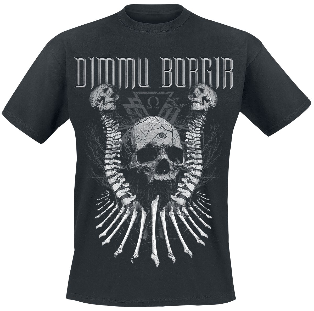 Image of Dimmu Borgir Skull N Bones T-Shirt schwarz