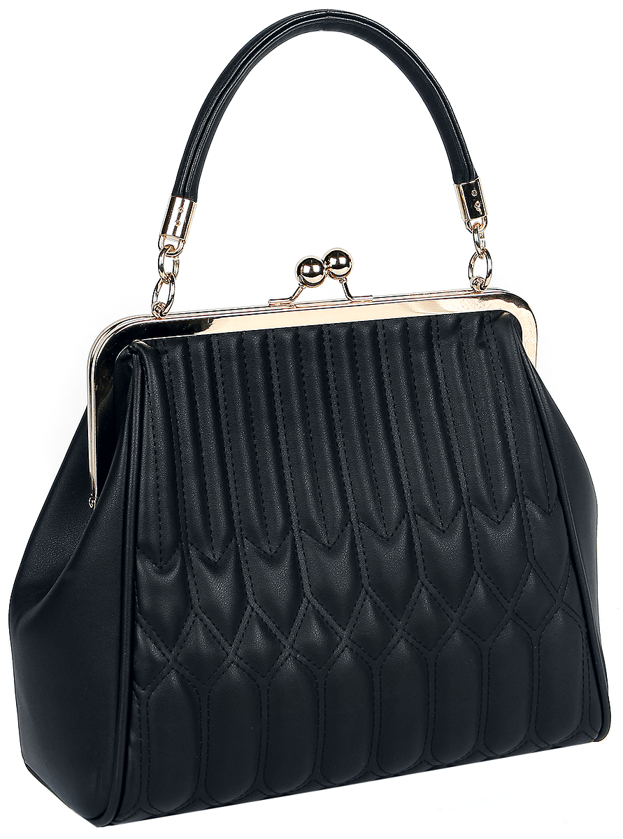 Banned Retro Natures Fibres Handtasche schwarz