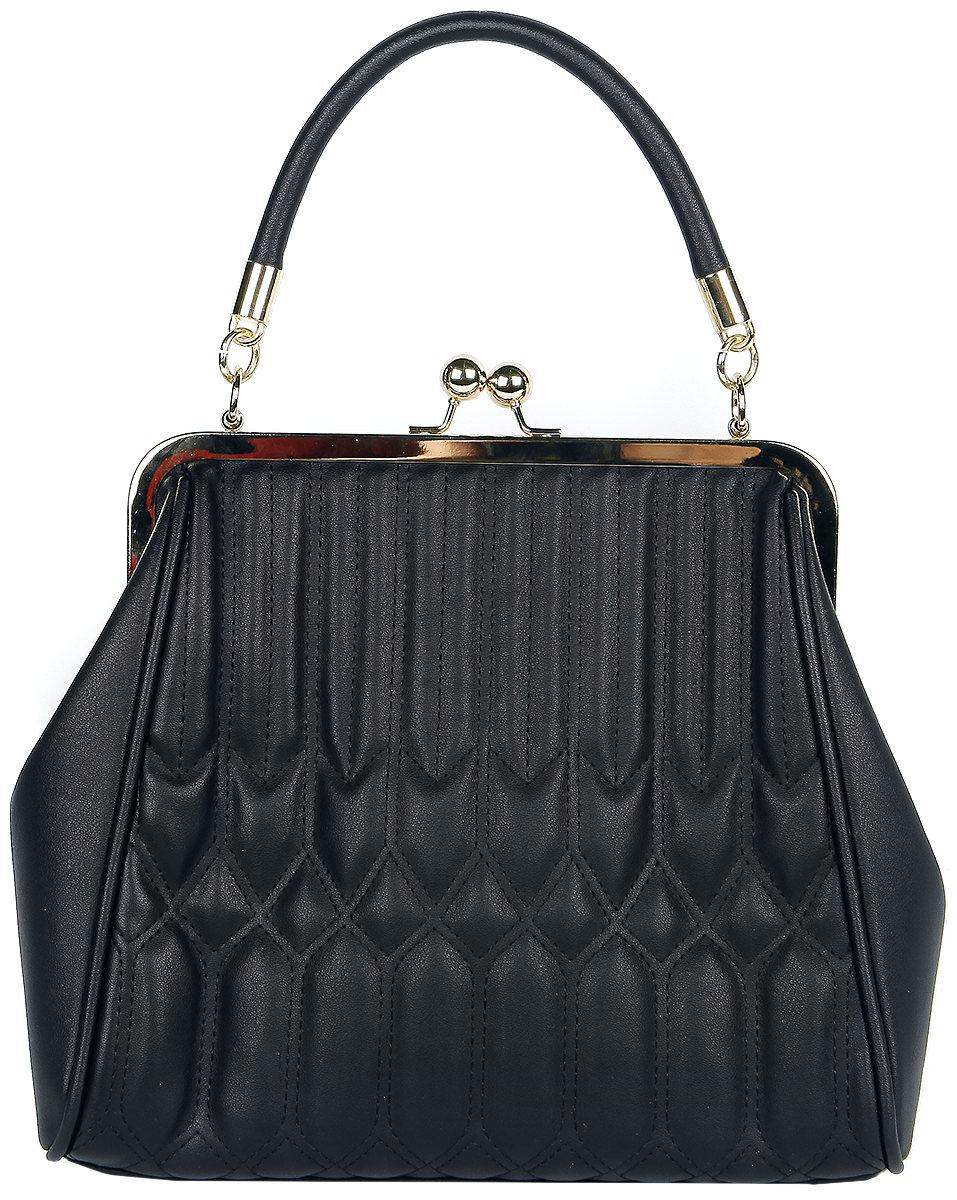 Banned Retro Natures Fibres Handtasche schwarz