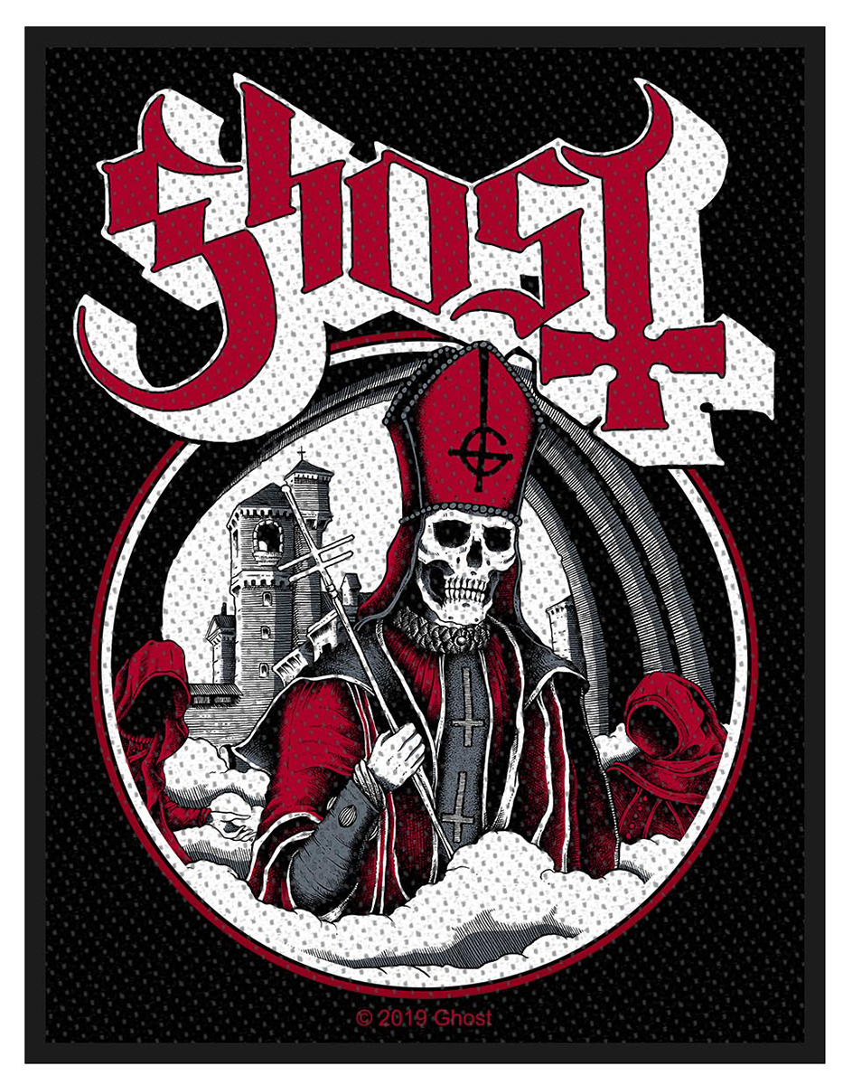 Ghost - Secular Haze - Patch - schwarz| weiß| rot